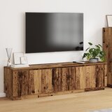 vidaXL TV Kancelarija s LED Starim Drvom 180x38x49 cm Konstruirano drvo u