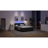  s opruga kutije s LED trakama Crna 140 x 190 cm tkanina | shoptok.hr