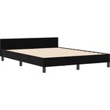 vidaXL Crni Baršunasti Krevet 160x200 cm | shoptok.hr