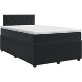  Boxspring krevet s madracem Crna 120 x 190 cm Baršun | shoptok.hr