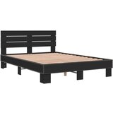 vidaXL Okvir za krevet crni 135x190 cm konstruirano drvo i metal | shoptok.hr