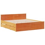 vidaXL Posteljni okvir brez vzmetnice z vzglavjem 180x200 cm borovina, (21368944) | Shoptok.si