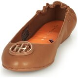 Tommy Hilfiger TH HARDWARE LEATHER BALLERINA Smeđa | shoptok.hr