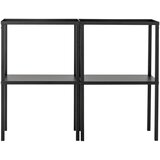 Bloomingville Črn kovinski regal 59x90x38 cm Loups – | Shoptok.si