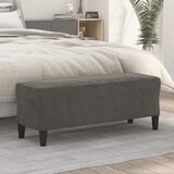  Klupa tamnosiva 100 x 35 x 41 cm baršunasti | shoptok.hr
