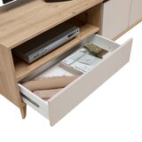 Mömax Nizka Omarica Stirling, Barva Hrasta, Sivobež | Shoptok.si