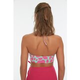 Trendyol Pink Leopard Pattern Cut Out Detailed Bikini Top | ePonuda.com