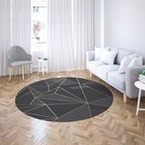  Tepih sa gumenom podlogom 160x160cm - crni trouglovi, TG-1057 Cene