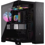 Corsair kućište 6500X mid-tower/dve komore/kaljeno staklo/bez napajanja/crna/obsidijan aluminijum | ePonuda.com