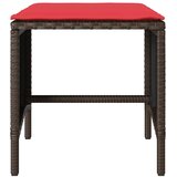  4-dijelni set vrtnih sofa od poliratana s jastucima smeđi | shoptok.hr