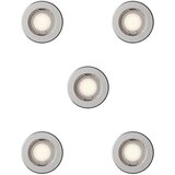 Philips set od 5 ugradnih svetala peridot 1xGU10/7W/230V srebrna Cene