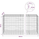  Gabion s žicom debljine 5 mm i mrežom 10x10 cm 1000x100x100 cm - 100 cm 100 cm 1000 cm | shoptok.hr