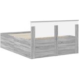  Okvir za krevet s uzglavljem Siva Sonoma 150 x 200 cm - Sivi hrast sonoma 150 x 200 cm | shoptok.hr