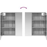  Kupaonski ormar s ogledalom Siva Sonoma 60 x 14,5 x 70 cm | shoptok.hr