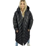 Pri Long jacket women's coat with diagonal quilting Warm LUCY Cijene