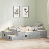  Krevet s ladicama Betonski sivi 80 cm Konstruirano drvo | shoptok.hr