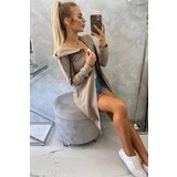 Kesi Hooded dress with a hood dark beige | Shoptok.si