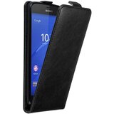 Cadorabo Ohišje, združljivo z Sony Xperia Z3 COMPACT v nočna črna - Zaščitni ovitek v obliki flipa z magnetnim zapiranjem, (20559202) | Shoptok.si