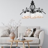  Luster na lancu RETRO II 5xE27/60W/230V crni mat | Eponuda.com
