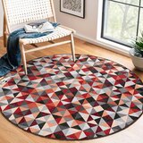 Mila Home Crveni/sivi perivi okrugao tepih ø 80 cm Ignite – | shoptok.hr