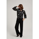 Marisse Black Tie-Neck Shirt | shoptok.hr