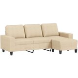  Trosjed s tabureom krem 180 cm od tkanine | shoptok.hr