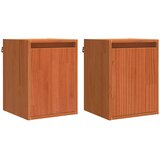  Ormar za Zid Zidne s pohranom 2 pcs Vosak smeđa 30 x 30 x 40 cm | shoptok.hr