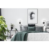 Candellux polo zidna lampa 1X40W E27 + 2W led crna, lamp abažur okrugao sivi | Eponuda.com