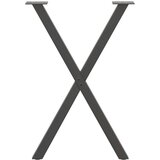 vidaXL Noge za blagovaonski stol u obliku slova X 2 kom antracit | shoptok.hr