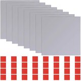  Ogledala 8 kom. Srebrna 20,5 x 20,5 x 0,4 cm | shoptok.hr