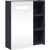 Maison Chic Kopalniška omarica - Kopalniški kabinet z ogledalom z LED lučko siva 45x13x52 cm, (21794754) Cene
