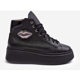 Boto Women's High Zip Sneakers Lemar Black Katerin | Shoptok.si