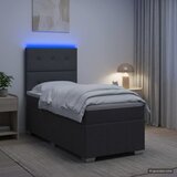  LED okvir za krevet s madracem Tamnosiva 80 x 200 cm Tkanina | shoptok.hr