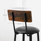 Barska stolica AVEN 2 kom braon/crna | Eponuda.com