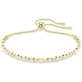 Swarovski Zapestnica zlata / transparentna | Shoptok.si