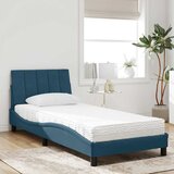  Krevet s madracem Hanko plavi 90x190 cm baršunasti | shoptok.hr