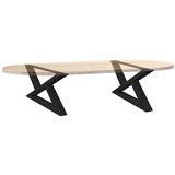  Noge za klub stolić 2 kom Crne 70 x (30-31,3) cm Čelične | shoptok.hr