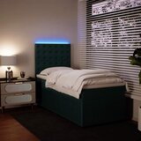 Box spring krevet s madracem tamnozeleni 100x200 cm baršunasti | shoptok.hr