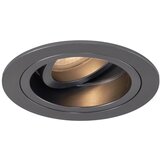 QAZQA Komplet 6 Moderni vgradni reflektor bronasto-siv GU10 50 mm okrogel nagibni - Chuck | Shoptok.si