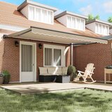 vidaXL Retraktilna tenda Bež 450x300 cm blago - - Bež - 36.91 - 450x300 cm - 2025- | Shoptok.si