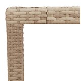  Vrtni stol bež 190 x 90 x 75 cm poliratan i bagremovo drvo | shoptok.hr