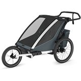 Thule Chariot Cross 2 double multifunkcionalna sportska prikolica za bicikl - 2 djece, siva | shoptok.hr