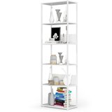 AKORD Regal V Loft Slogu Iz Kovine, Bela, (5000332507) | Shoptok.si
