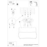 Sollux SL.1054 - plafonsko svetlo square 2xE27/60W/230V belo | Eponuda.com
