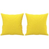  4-dijelni set sofa s jastucima svjetložuti od tkanine | shoptok.hr
