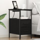 vidaXL Noćni Ormari 2 pcs Crni hrast 30 x 48 x 61 cm Konstruirano drvo | shoptok.hr