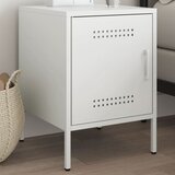  The Living Store Nočna omarica bela 36x39x50,5 cm jeklo - Nočna Omarica, (21497505) | Shoptok.si