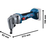 Bosch GNA 18V-16 E Akumulatorska grickalica za lim 0601529601 | Eponuda.com