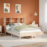 vidaXL Krevet s regalom za knjige bez madraca 120x200 cm od borovine Cijene