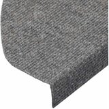  Samoljepljivi otirači za stepenice 15 kom 65x22,5x3,5 cm sivi | shoptok.hr